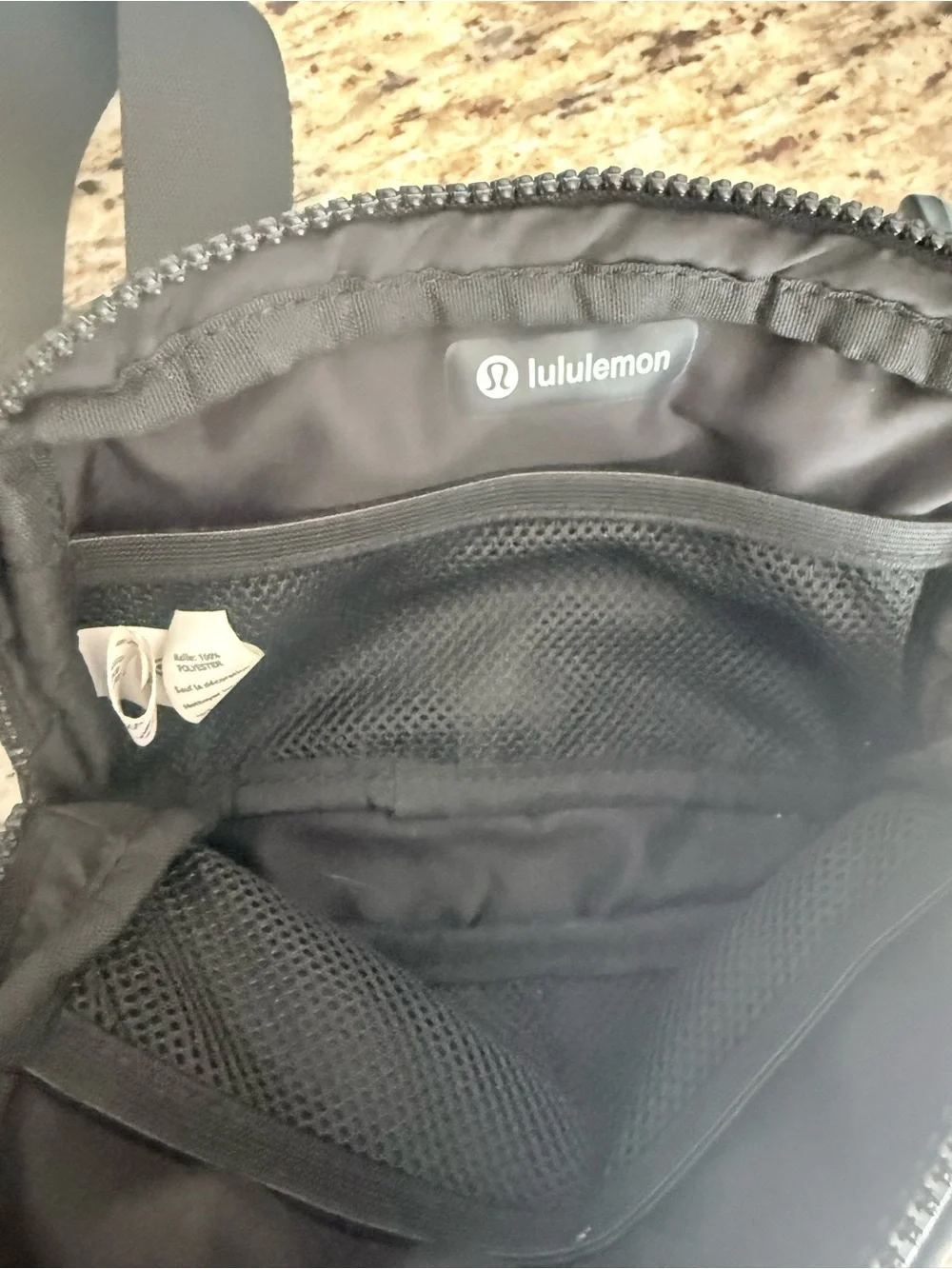 lululemon athletica Black Nylon Belt Bag